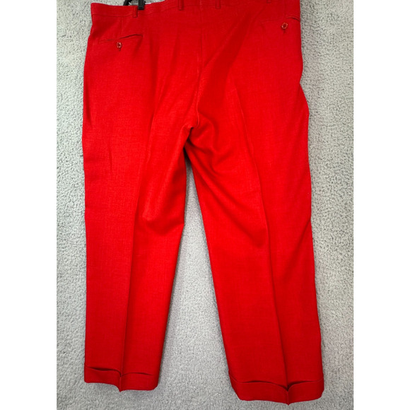 JP Designed In Italy Santa Suit Mens 52R Jacket 48x29 Pants Red - Picture 13 of 16